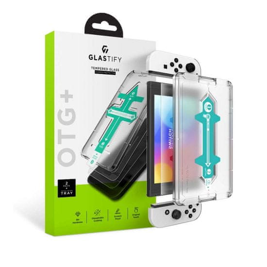 Miramarket Glastify OTG+ 2-pack kaljeno steklo za Nintendo Switch Oled