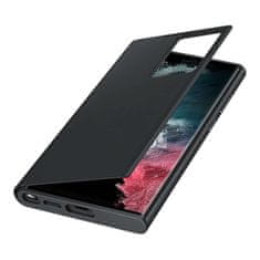 Samsung Originalni ovitek Samsung Clear View Cover s prevračalnim pokrovom za Samsung Galaxy S22 Ultra Black