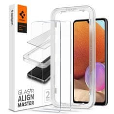 NEW 2x Spigen Alm Glas.tR kaljeno steklo za telefon za Samsung Galaxy A33 5G