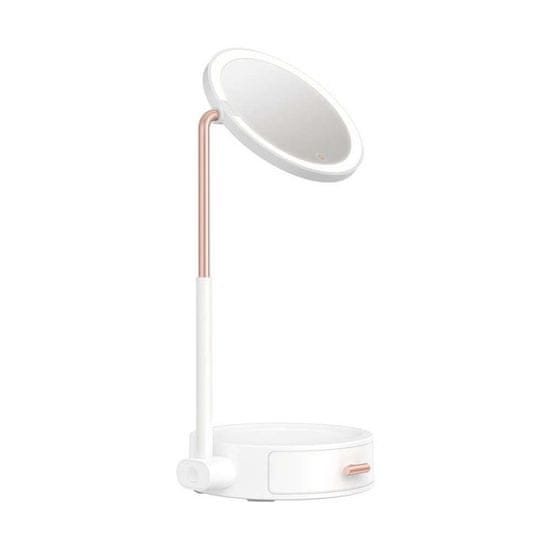 BASEUS Baseus Beauty Series LED ogledalo za ličenje s predalom Bela