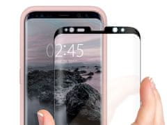 NEW Spigen Glas.tR kaljeno steklo za Samsung Galaxy S8 črno ohišje