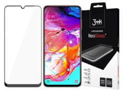 3MK 3mk NeoGlass 8H steklo za Samsung Galaxy A70/A70S, ki se ne zlomi, črno