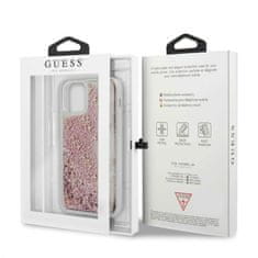 Guess Guess GUHCP12SLG4GSPG iPhone 12 mini 5,4" roza/rožnata trdi ovitek 4G Liquid Glitter