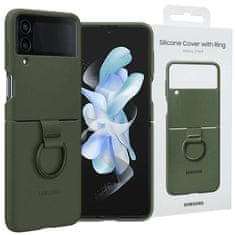 Samsung Originalni Samsung silikonski ovitek Ring case za Samsung Galaxy Z Flip 4 Khaki