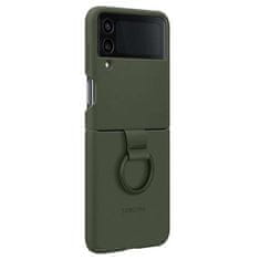 Samsung Originalni Samsung silikonski ovitek Ring case za Samsung Galaxy Z Flip 4 Khaki