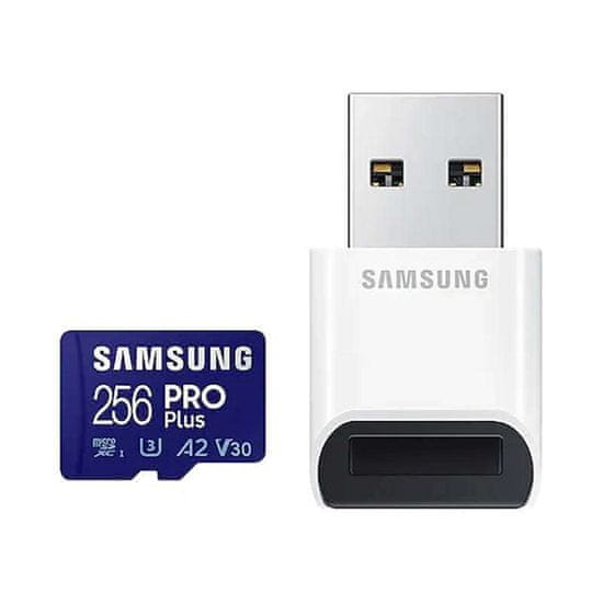 Samsung Samsungova pomnilniška kartica microSDXC PRO Plus 256 GB z bralnikom (MB-MD256KB)