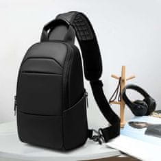 Miramarket One Arm CrossBody en ramenski prostoren ledvični nahrbtnik Black