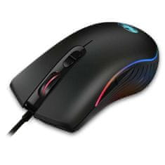 Miramarket Žična gaming miška GM06 Plug&amp;Play z RGB osvetlitvijo črna