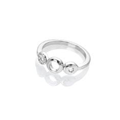 Hot Diamonds Eleganten srebrn prstan z diamantom Balance DR243 (Obseg 52 mm)