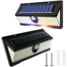 NEW LED SMD 190 Alogy Solar zunanja stenska svetilka senzor gibanja sončne energije