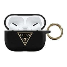 Guess Guess zaščitni ovitek za slušalke AirPods Pro black/black Silikonski Triangle Logo