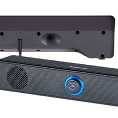 Defender SoundBar USB Defender Z2 6W zvočnik z LED osvetlitvijo Črna