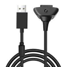 Miramarket Kabel 1,5 m Xbox 360 USB Play &amp; Charge Pad polnilec črn