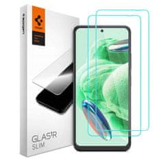 NEW Spigen Glas.TR Slim 2-Pack kaljeno steklo za Xiaomi Redmi Note 12 5G / Poco X5 5G