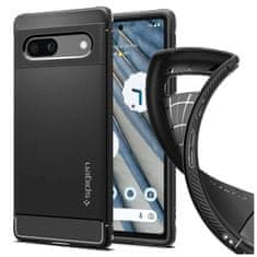 Spigen Spigen Rugged Armor ohišje za zaščito telefona za Google Pixel 7a Matte Black