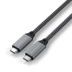 NEW Satechi - kabel USB4 - USB-C - USB-C 100W 80cm (vesoljsko siva)