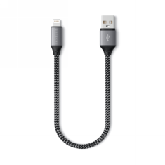 NEW Satechi - Kabel USB-A - lightning 25cm 15W (vesoljsko siva)