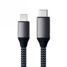 NEW Satechi - Kabel USB-C - lightning 29W, 480Mbps, 1,8 m (vesoljsko siva)