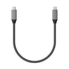 NEW Satechi - USB-C - Kabel USB-C 25 cm, 100W, 40Gbps (vesoljsko siva)