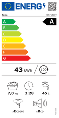 TESLA WF71430T pralni stroj, 7 kg