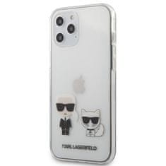 Karl Lagerfeld Karl Lagerfeld Ikonik &amp; Choupette - Ohišje za iPhone 12 Pro Max (prozorno)