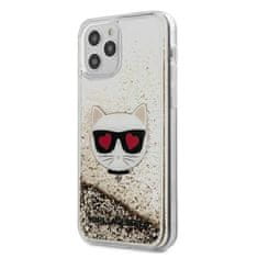 Karl Lagerfeld Karl Lagerfeld Liquid Glitter Choupette - Ohišje za iPhone 12 Pro Max (zlato)