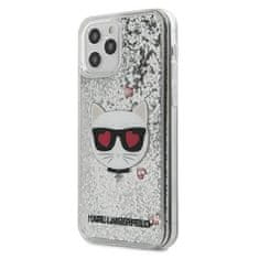 Karl Lagerfeld Karl Lagerfeld Liquid Glitter Choupette - Ohišje za iPhone 12 Pro Max (srebrno)