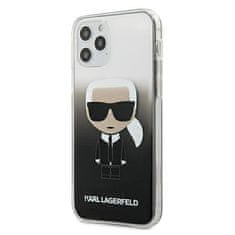 Karl Lagerfeld Karl Lagerfeld Iconik Gradient - Ohišje za iPhone 12 Pro Max (črno)