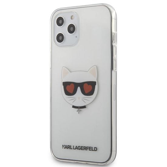 Karl Lagerfeld Karl Lagerfeld Choupette Head Heart - Ohišje za iPhone 12 Pro Max (prozorno)