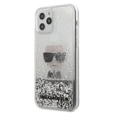 Karl Lagerfeld Karl Lagerfeld Liquid Glitter Ikonik - Ohišje za iPhone 12 Pro Max (srebrno)