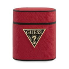 Guess Guess Saffiano - etui za Airpods (rdeč)