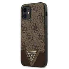 Guess Trikotna kolekcija Guess 4G - etui za iPhone 12 mini (rjav)