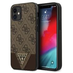 Guess Trikotna kolekcija Guess 4G - etui za iPhone 12 mini (rjav)