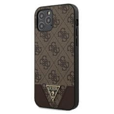 Guess Trikotna kolekcija Guess 4G - Ohišje za iPhone 12 / iPhone 12 Pro (rjavo)