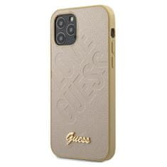 Guess Guess Iridescent Love - Ohišje za iPhone 12 / iPhone 12 Pro (zlato)