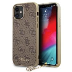 Guess Kolekcija Guess 4G Charms - etui za iPhone 12 mini (rjav)