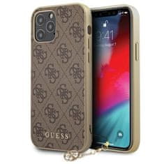 Guess Kolekcija Guess 4G Charms - Ohišje za iPhone 12 / iPhone 12 Pro (rjavo)