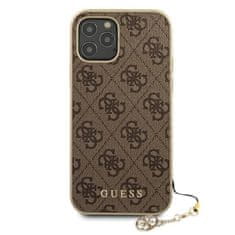 Guess Kolekcija Guess 4G Charms - Ohišje za iPhone 12 / iPhone 12 Pro (rjavo)