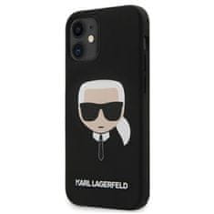 Karl Lagerfeld Karl Lagerfeld Silikonski ovitek Iconic Karl`s Head - iPhone 12 mini (črn)