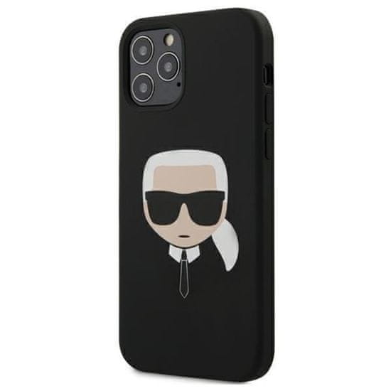 Karl Lagerfeld Karl Lagerfeld Silikonsko ohišje Iconic Karl`s Head - iPhone 12 / iPhone 12 Pro Case (črno)