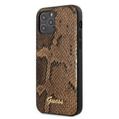 Guess Guess Python Collection - Ohišje za iPhone 12 Pro Max (rjavo)