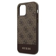 Guess Guess 4G Bottom Stripe Collection - Ohišje za iPhone 12 Pro Max (rjavo)