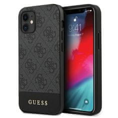 Guess Guess 4G Bottom Stripe Collection - etui za iPhone 12 mini (siv)