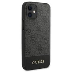 Guess Guess 4G Bottom Stripe Collection - etui za iPhone 12 mini (siv)