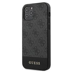 Guess Guess 4G Bottom Stripe Collection - Ohišje za iPhone 12 / iPhone 12 Pro (sivo)