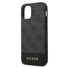 Guess Guess 4G Bottom Stripe Collection - etui za iPhone 12 mini (siv)