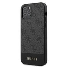 Guess Guess 4G Bottom Stripe Collection - Ohišje za iPhone 12 Pro Max (sivo)