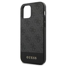 Guess Guess 4G Bottom Stripe Collection - Ohišje za iPhone 12 / iPhone 12 Pro (sivo)