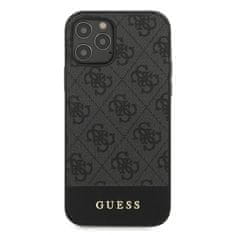 Guess Guess 4G Bottom Stripe Collection - Ohišje za iPhone 12 Pro Max (sivo)