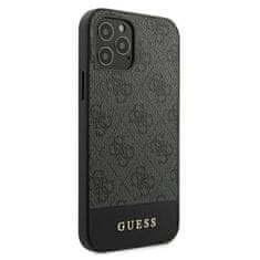 Guess Guess 4G Bottom Stripe Collection - Ohišje za iPhone 12 Pro Max (sivo)